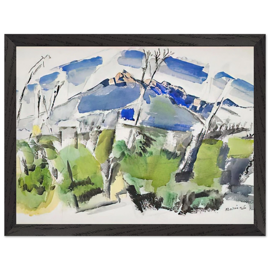 Mt. Chocorua No. 1 - 1926 by John Marin — Framed art print at Zephyeer