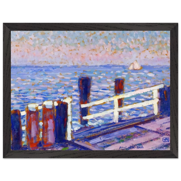 THE JETTY 1906 by Theo van Rysselberghe — Framed art print at Zephyeer