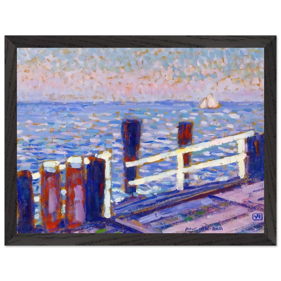 THE JETTY 1906 by Theo van Rysselberghe — Framed art print at Zephyeer