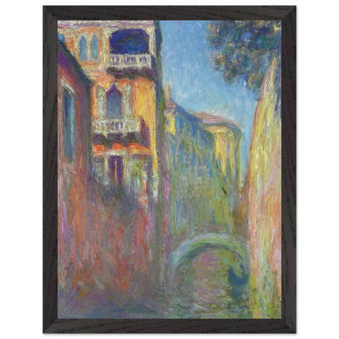 Venice, Rio de Santa Salute by Claude Monet — Framed art print at Zephyeer