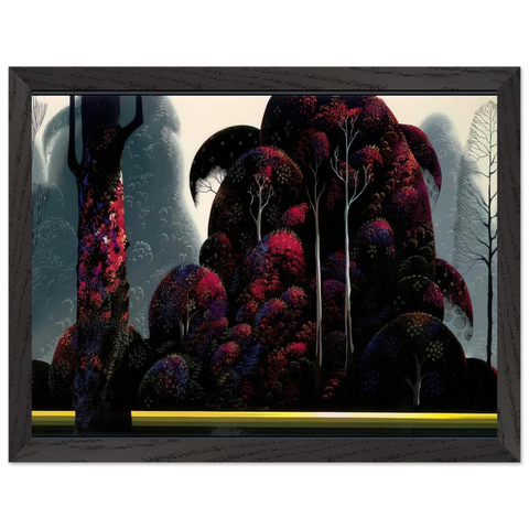 Crimson Eucalyptus by Eyvind Earle — Framed art print at Zephyeer