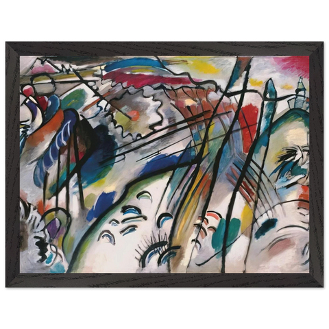 IMPROVISATION 28 SECOND VERSION 1912 by Wassily Kandinsky — Framed art print at Zephyeer