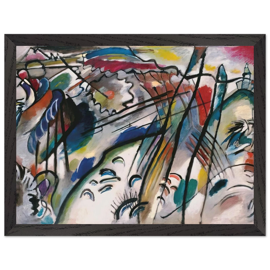 IMPROVISATION 28 SECOND VERSION 1912 by Wassily Kandinsky — Framed art print at Zephyeer