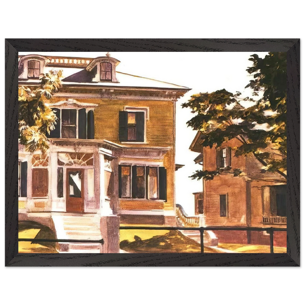 Davis House by Edward Hopper — Framed art print at Zephyeer