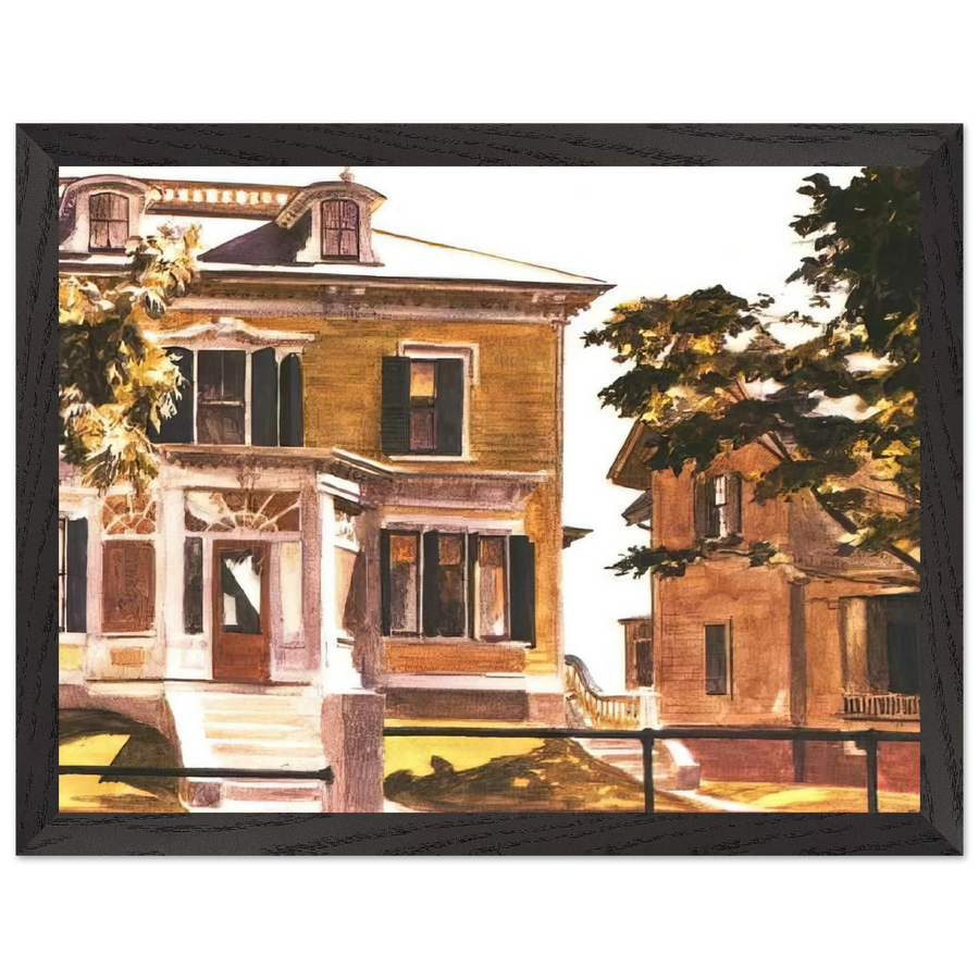 Davis House by Edward Hopper — Framed art print at Zephyeer