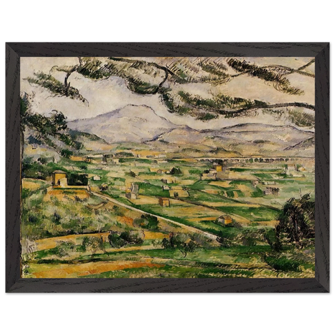 Mont Sainte-Victoire with Large Pine by Paul Cézanne — Framed art print at Zephyeer