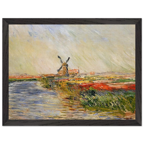 Tulip Field in Holland by Claude Monet — Framed art print at Zephyeer