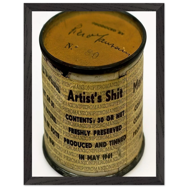 Artist's Shit by Piero Manzoni — Framed art print at Zephyeer
