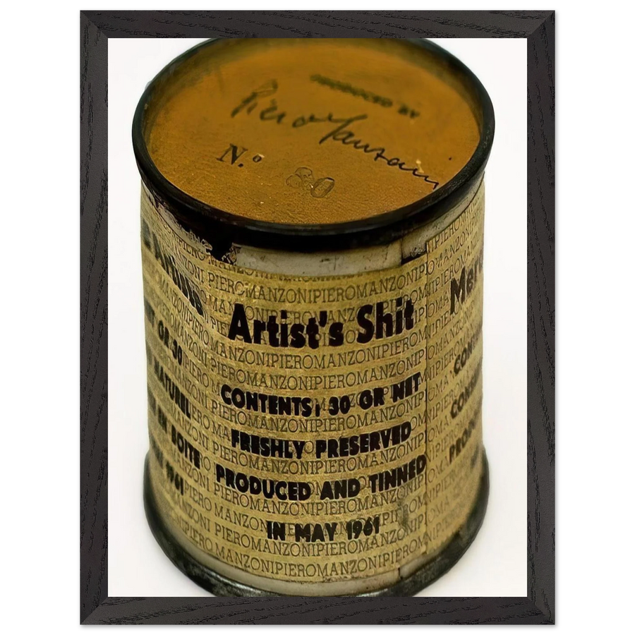 Artist's Shit by Piero Manzoni — Framed art print at Zephyeer