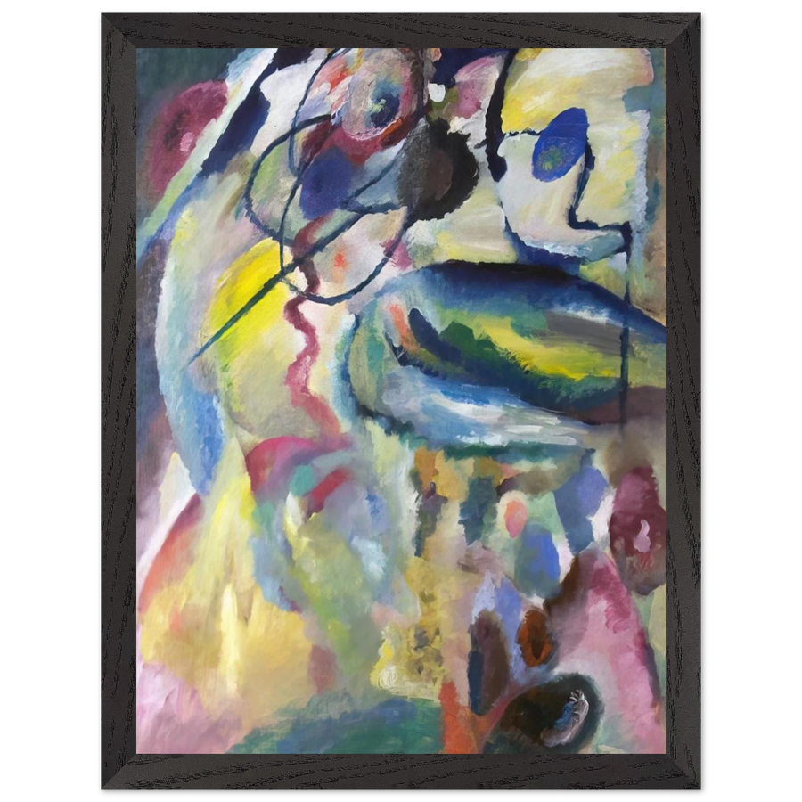 PICTURE WITH A CIRCLE 1911 by Wassily Kandinsky — Framed art print at Zephyeer
