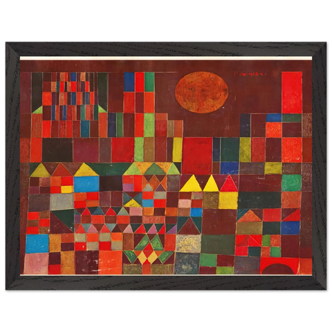 CASTLE AND SUN 1928 by Paul Klee — Framed art print at Zephyeer