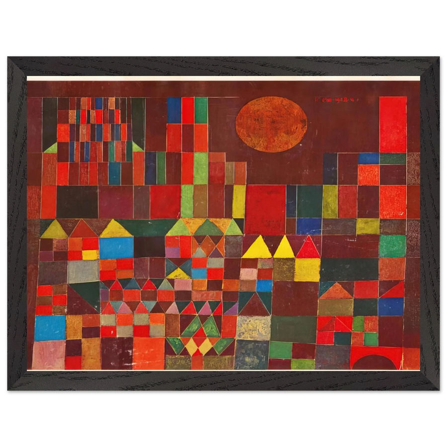 CASTLE AND SUN 1928 by Paul Klee — Framed art print at Zephyeer