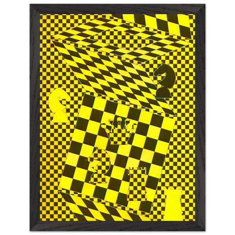 The Chess Board by Victor Vasarely — Framed art print at Zephyeer
