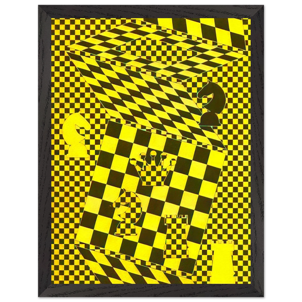 The Chess Board by Victor Vasarely — Framed art print at Zephyeer