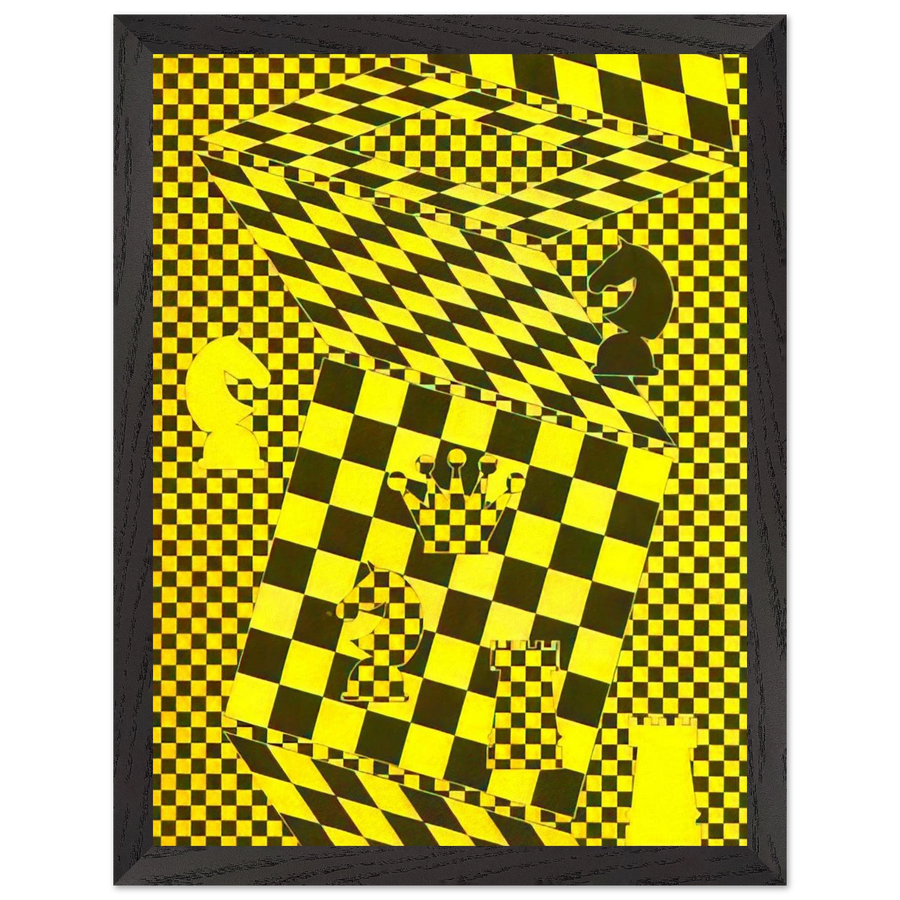 The Chess Board by Victor Vasarely — Framed art print at Zephyeer