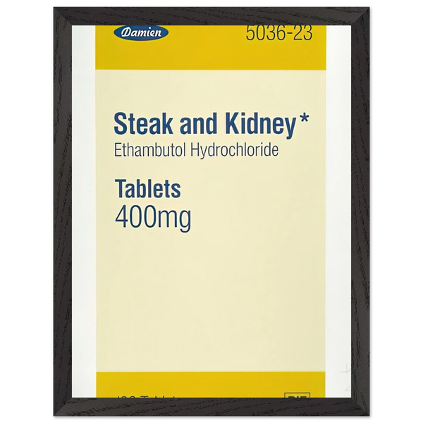 STEAK AND KIDNEY 1999 by Damien Hirst — Framed art print at Zephyeer