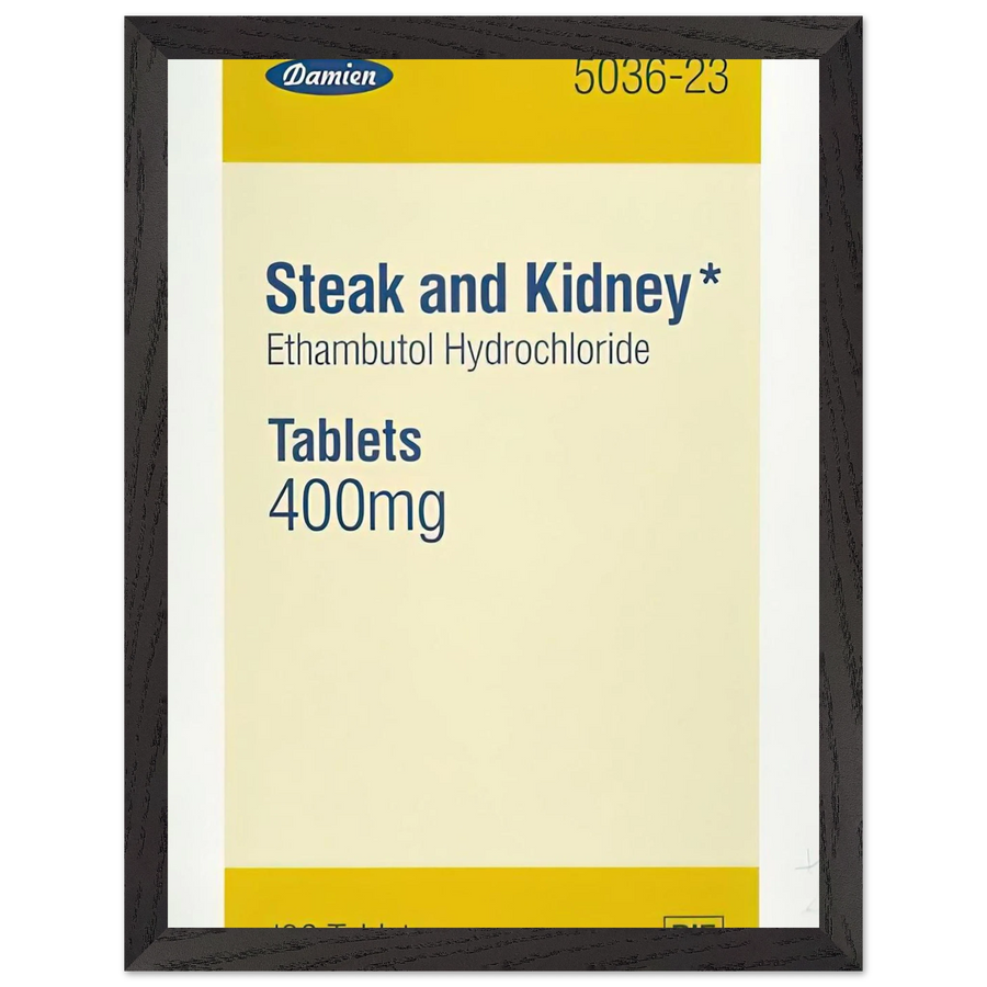 STEAK AND KIDNEY 1999 by Damien Hirst — Framed art print at Zephyeer