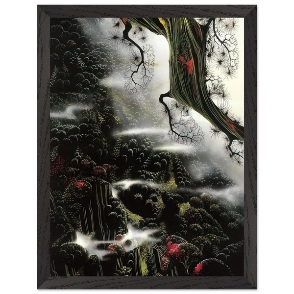 Wisps of Fog and Branch by Eyvind Earle — Framed art print at Zephyeer