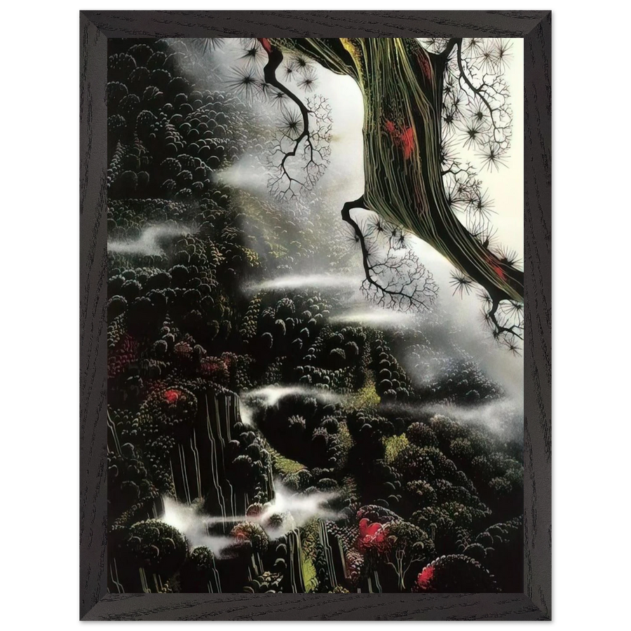 Wisps of Fog and Branch by Eyvind Earle — Framed art print at Zephyeer