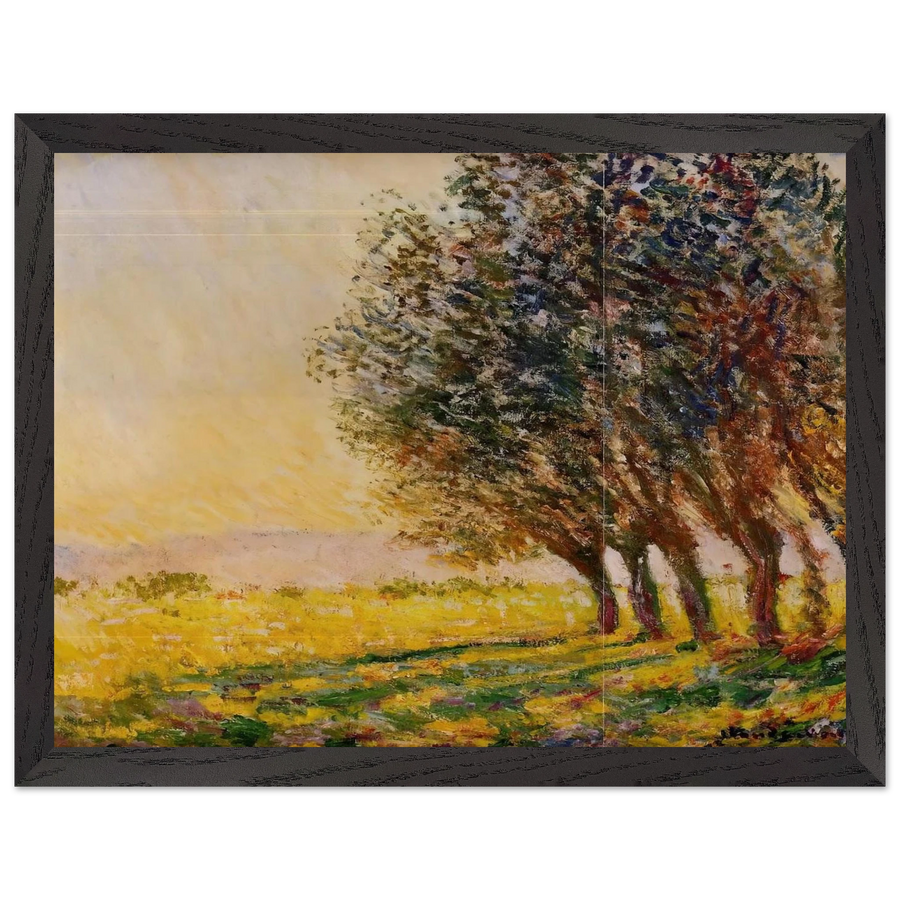 Willows at Sunset by Claude Monet — Framed art print at Zephyeer
