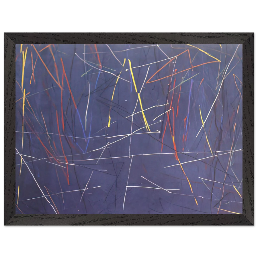 Gates of Blue - 1975 by Ronnie Landfield — Framed art print at Zephyeer