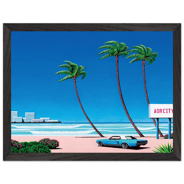 Light Mellow Sealine by Hiroshi Nagai — Framed art print at Zephyeer