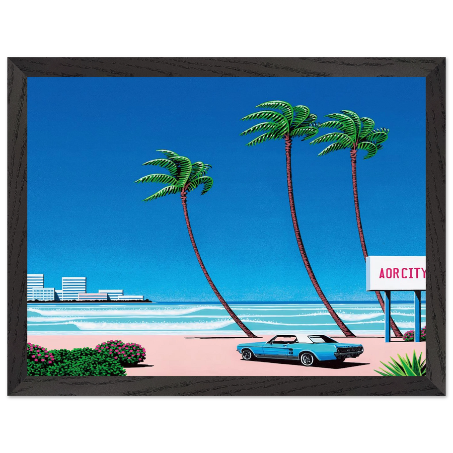 Light Mellow Sealine by Hiroshi Nagai — Framed art print at Zephyeer