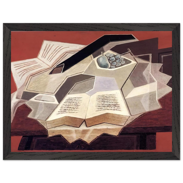 THE OPEN BOOK 1925 1 by Juan Gris — Framed art print at Zephyeer
