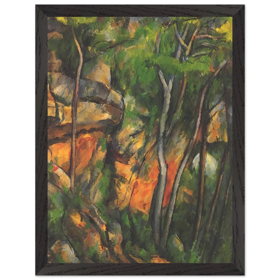 In the Park of the Chateau Noir by Paul Cézanne — Framed art print at Zephyeer