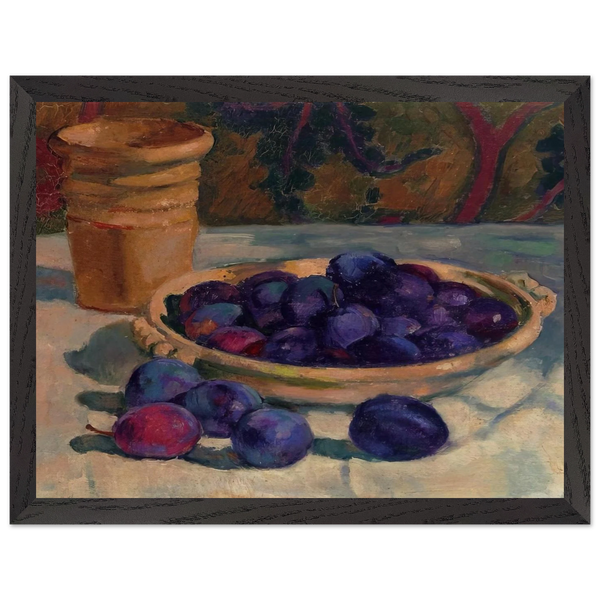 STILL LIFE WITH PLUMS 1926 by Theo van Rysselberghe — Framed art print at Zephyeer