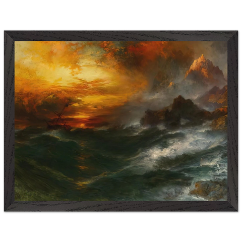 A Mountain of Loadstone Arabian Nights by Thomas Moran — Framed art print at Zephyeer