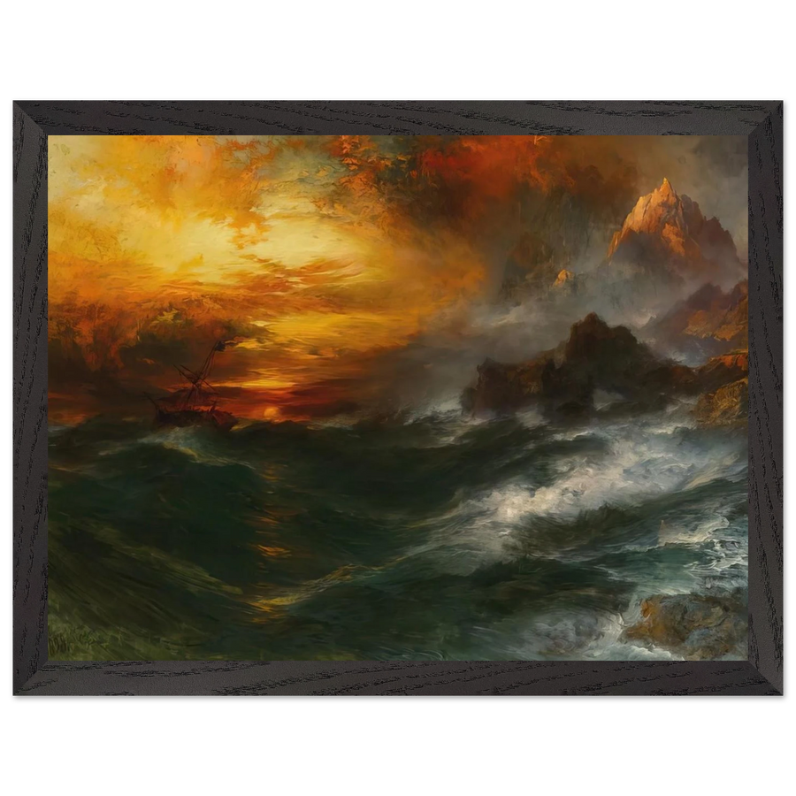 A Mountain of Loadstone Arabian Nights by Thomas Moran — Framed art print at Zephyeer