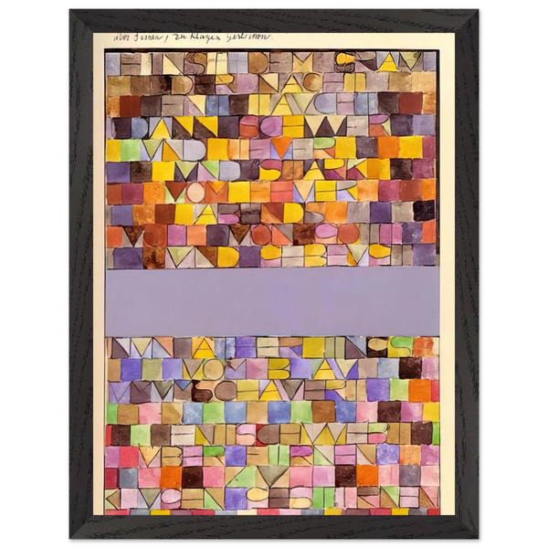 ONCE EMERGED FROM THE GRAY OF NIGHT 1918 by Paul Klee — Framed art print at Zephyeer