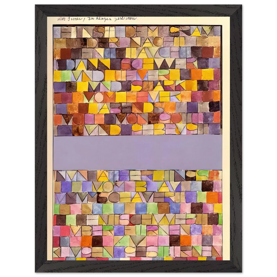 ONCE EMERGED FROM THE GRAY OF NIGHT 1918 by Paul Klee — Framed art print at Zephyeer