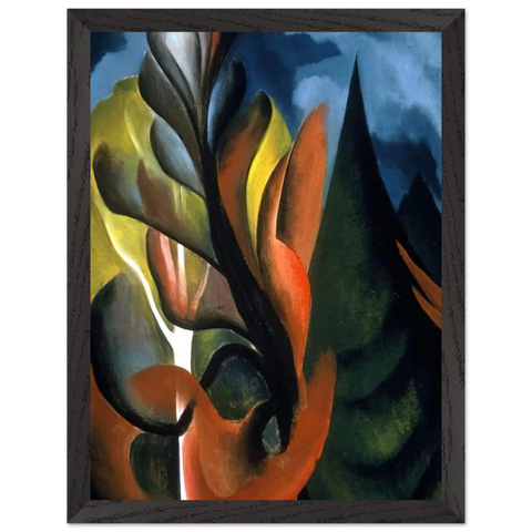 Maple and Cedar, Lake George by Georgia O'Keeffe — Framed art print at Zephyeer