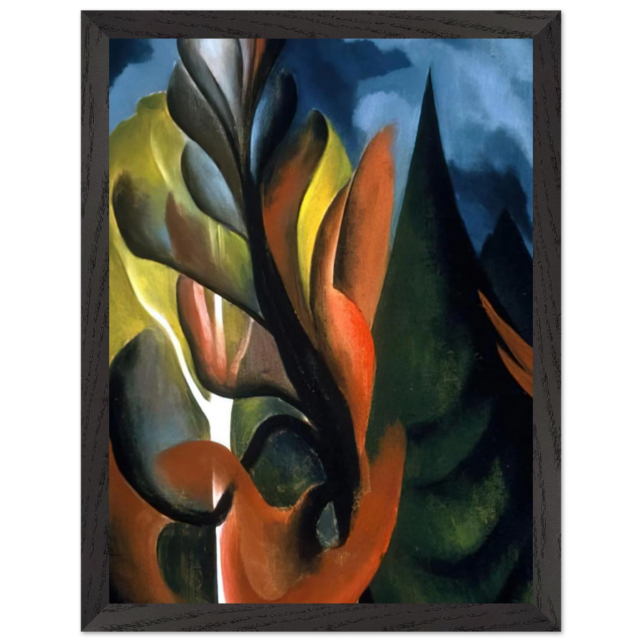 Maple and Cedar, Lake George by Georgia O'Keeffe — Framed art print at Zephyeer
