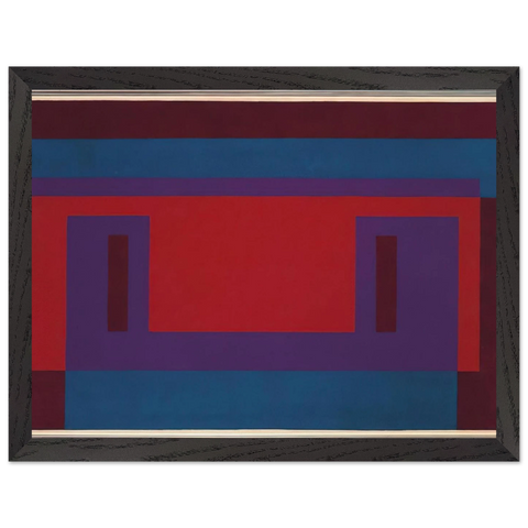 RED WALL 1956 by Josef Albers — Framed art print at Zephyeer