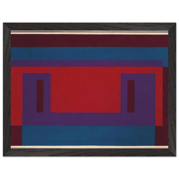 RED WALL 1956 by Josef Albers — Framed art print at Zephyeer