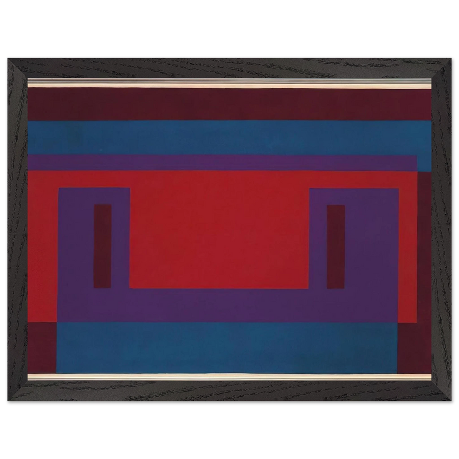 RED WALL 1956 by Josef Albers — Framed art print at Zephyeer