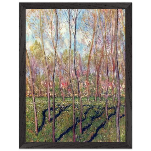 Trees in Winter, View of Bennecourt by Claude Monet — Framed art print at Zephyeer