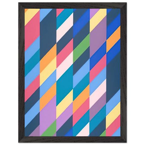 SHADOW PLAY 1990 by Bridget Riley — Framed art print at Zephyeer