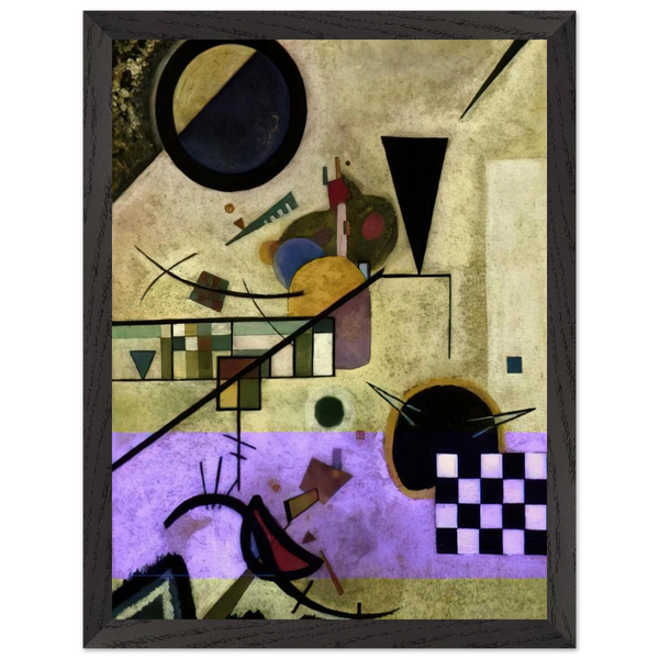 CONTRASTING SOUNDS 1924 by Wassily Kandinsky — Framed art print at Zephyeer