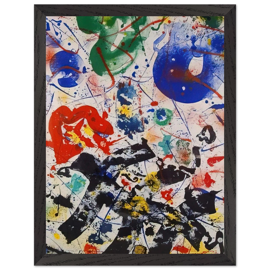 Untitled  SF 357 by Sam Francis — Framed art print at Zephyeer