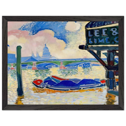 BARGES ON THE THAMES 1906 0 by Andre Derain — Framed art print at Zephyeer