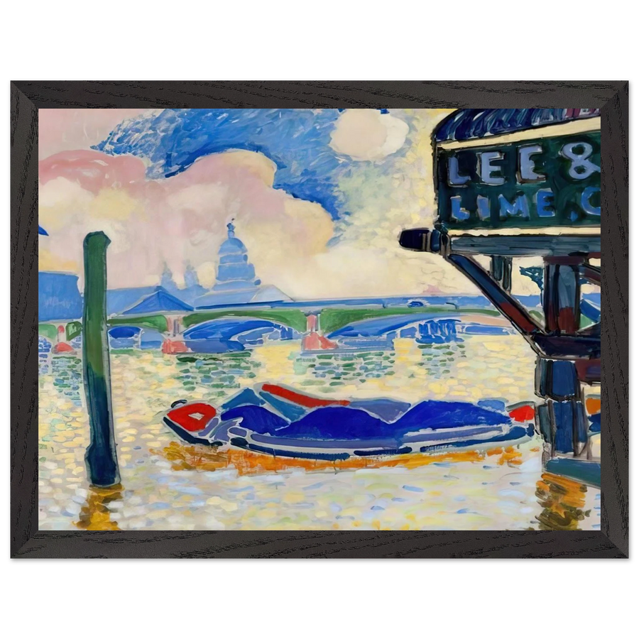BARGES ON THE THAMES 1906 0 by Andre Derain — Framed art print at Zephyeer