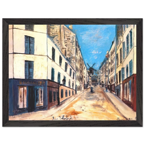 THOLOZE STREET by Maurice Utrillo — Framed art print at Zephyeer