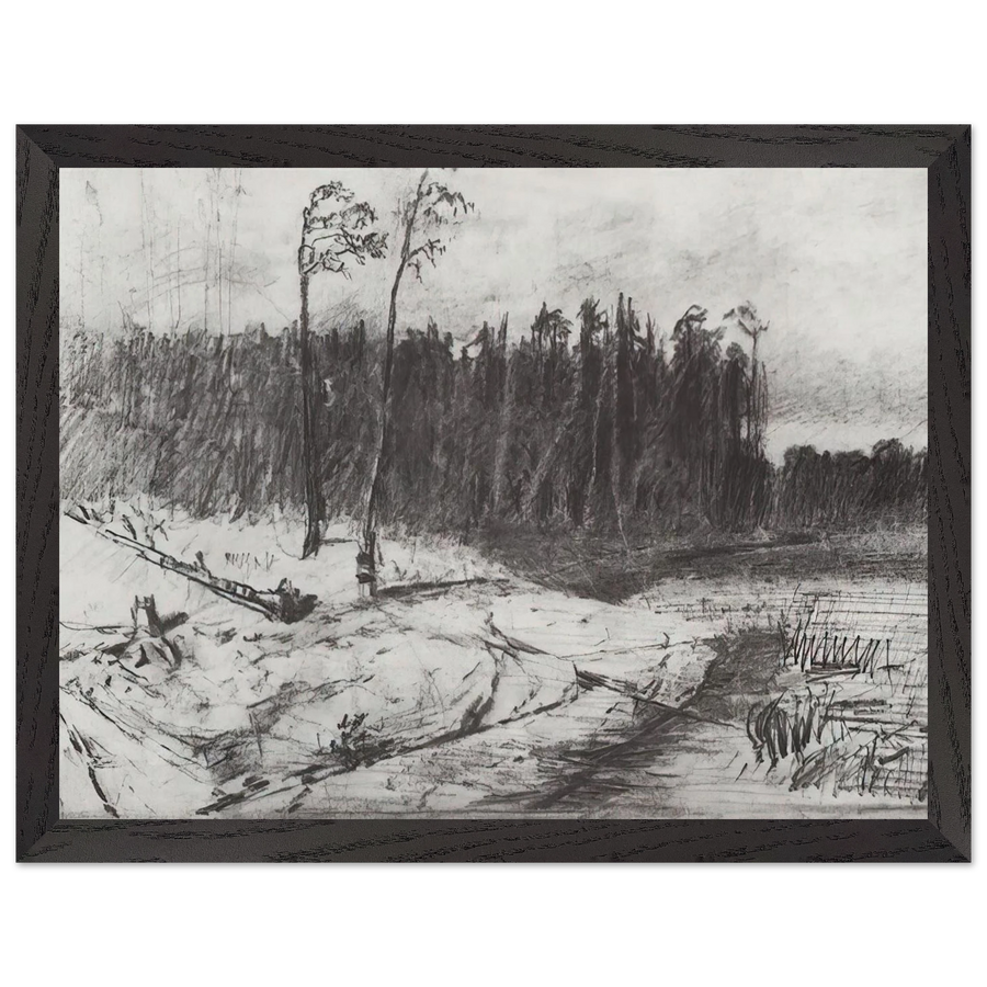 Forest near the water by Arkhyp Kuindzhi — Framed art print at Zephyeer