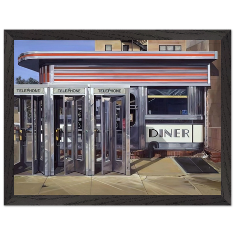DINER 1971 by Richard Estes — Framed art print at Zephyeer