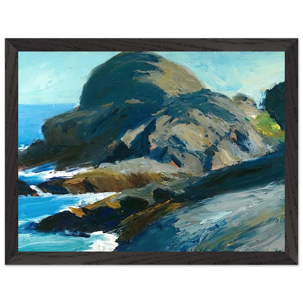 Rocky Shore by Edward Hopper — Framed art print at Zephyeer