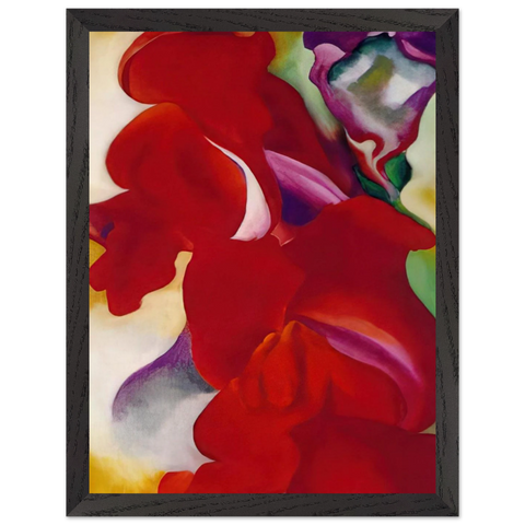 Red Snapdragons by Georgia O'Keeffe — Framed art print at Zephyeer
